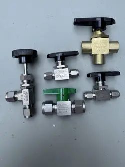 SWAGELOK, WHITEY, NUPRO, HAMLET VALVE LOT OF 6