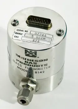 MATHESON GAS FLOW METER 8142 AIR 5 SCCM SWAGELOK 1/4” TUBE PORTS
