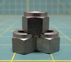 QTY: 3 SWAGELOK CRAWFORD 316 STAINLESS STEEL HEX NUT 1/2