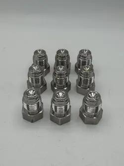 LOT OF 9, SWAGELOK SS-4-VCR-P, 1/4