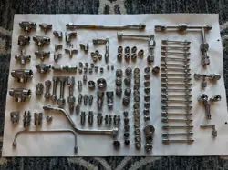 LARGE LOT OF 125+ SWAGELOK, PARKER AND MORE STAINLESS STEEL 316 SS- FITTINGS