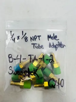 B-4-TA-1-2 BRASS 1/4