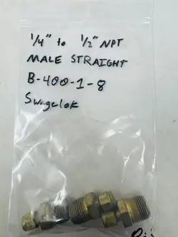 B-400-1-8 BRASS 1/4