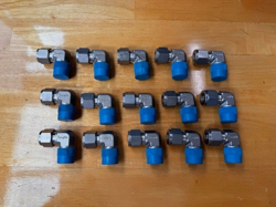 15 PCS. SWAGELOK SS-810-2-8, 1/2 TUBE CONNECTOR ELBOW, STAINLESS STEEL NEW!