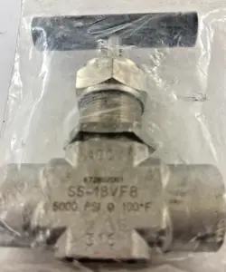 SWAGELOK SS-18VF8 MANUAL STAINLESS NEEDLE VALVE
