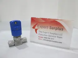 SWAGELOK, 6LVV-DPLFR4-P, BLUE MANUAL VALVE W/ LOCK OUT, NEW