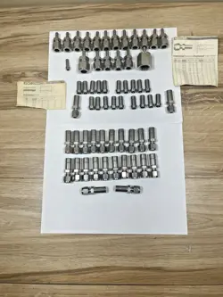 LARGE LOT OF 60+ SWAGELOK STAINLESS STEEL 316 SS- PC, REDUCERS, ETC-- NEW