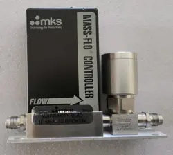 MASS FLOW CONTROLLER MKS 2179A22CR1BV 200 SCCM, N2 WITH SWAGELOK VALVE