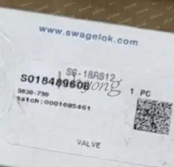 SWAGELOK SS-18RS12 VALVE