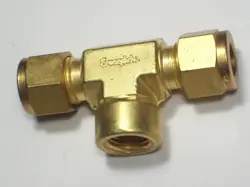 1 - SWAGELOK BRASS FEMALE BRANCH TEE,  3/8