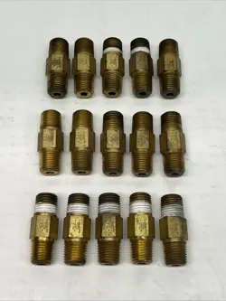 (15X USED READ) SWAGELOK B-4CP2-10 BRASS POPPET CHECK VALVE 10PSIG 1/4