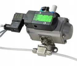 SWAGELOK SS-43GS6MM-NHS BALL VALVE WITH AIR ACTUATOR 