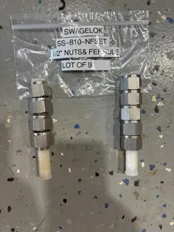 LOT OF 9 , SWAGELOK SS-810-NFSET 1/2