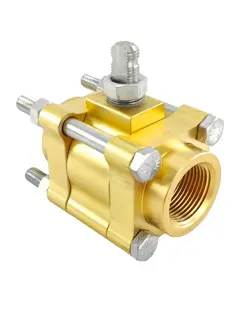 VERMEER VALVE - 1 INCH 1500 PSI BRASS BALL - GENUINE SWAGELOK, B-65TF16-NH-SS-53