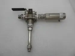 SWAGELOK SS-65XTF16 CF3M 3-WAY BALL VALVE W/ ATTACHMENTS