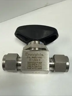 SWAGELOK SS-43GS6-K BALL VALVE 3000 PSIG@100F 206BAR@37C
