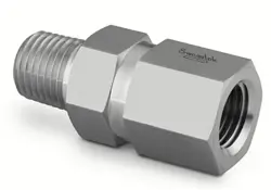 1/2 NPT 316SS 1-PIECE INLINE CHECK VALVE (15 PSI CRACK) SWAGELOK SS-8CP5-15