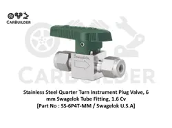 SWAGELOK SS-6P4T-MM QUARTER-TURN