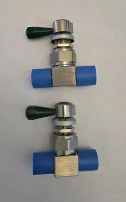 1-SWAGELOK SS-DLV51 HIGH PURITY HIGH PRESSURE DIAPHRAGM SEALED VALVE 1/4 IN FVCR