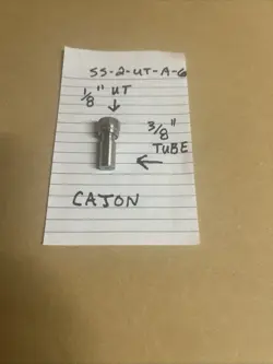 CAJON ULTRA-TORR ADAPTER 1/8