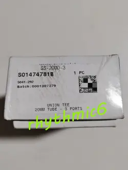 SWAGELOK SS-20M0-3 STAINLESS STEEL SWAGELOK TUBE FITTING DHL OR FEDEX