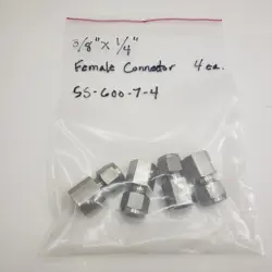 4-SWAGELOK STAINLESS STEEL CONNECTOR, 3/8