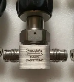 USED SWAGELOK SS-DNRVR4-P1 SEALING VALVE TESTED #VQT4 CH/