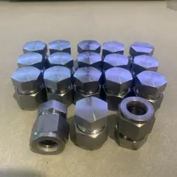 LOT OF 17- SWAGELOK STAINLESS STEEL CAP FITTING, 1/2