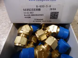 B-600-5-6 BRASS NEW SWAGELOK 3/8