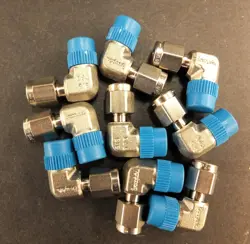 SWAGELOK SS-200-2-2, 1/8T X 1/8NPT MALE ELBOWS ( 1 LOT OF 9 )