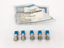 BAG OF 5 NEW SWAGELOK SS-6M0-1-2 STAINLESS STEEL CONNECTORS 6MM OD X 1/8