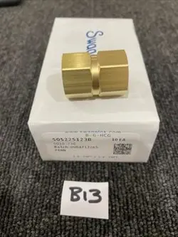 (10) SWAGELOK BRASS PIPE FITTING HEX COUPLING 3/8 IN FEMALE NPT B-6-HCG