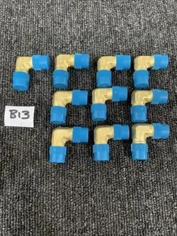 (10) CAJON SWAGELOK B-4-ME BRASS PIPE MALE ELBOW FITTING, 1/4