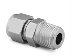 SWAGELOK SS-600-1-4, MALE CONNECTOR, 3/8 IN. TUBE OD X 1/4 IN. MALE NPT