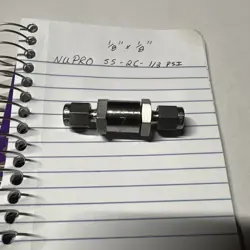 NUPRO SWAGELOK SS-2C-1/3 PSI CHECK VALVE 1/8 STAINLESS