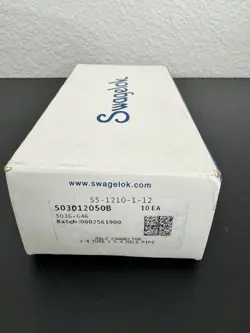 10PC SS-1210-1-12 STAINLESS STEEL SWAGELOK FITTINGS