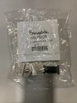 1 - SWAGELOK STAINLESS STEEL CUSHIONED CLAMP TUBE SUPPORT, 3/8