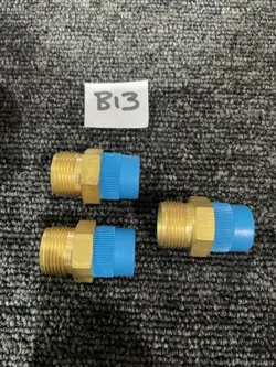 (3) SWAGELOK BRASS CONNECTOR FITTING, 1/2
