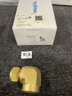 (3) SWAGELOK B-1210-8-12 3/4 TUBE X 3/4 FNPT BRASS FEMALE ELBOW FITTING
