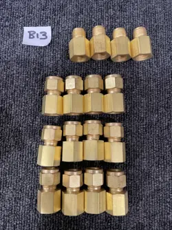 (16) SWAGELOK B-600-7-4 FEMALE CONNECTOR 3/8