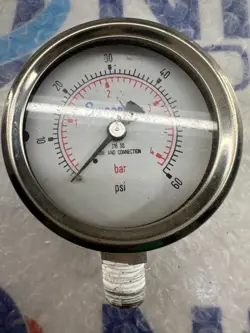 SWAGELOK PRESSURE GAUGE 0-60 PSI 0-4 BAR