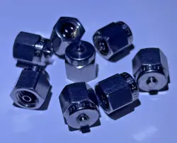 LOT OF 8, SWAGELOK SS TUBE PLUG FITTINGS,  1/8