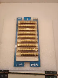 SWAGELOK B-600-SET BRASS FERRULE SET FOR 3/8 IN. TUBE FITTING