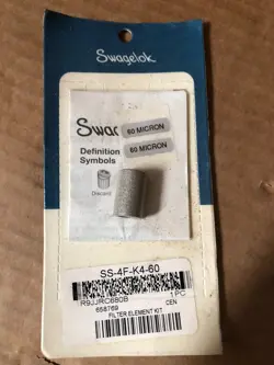 SWAGELOK SS-4F-K4-60 60 MICRON FILTER ELEMENT
