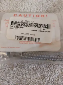 SWAGELOK SS-6BHT-12 SS BRAIDED HOSE