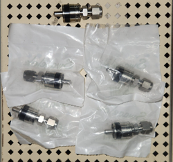 8-24 LOT OF 5 SWAGELOK SS-QC4-S-400K1 QUICK CONNECT SSQC4S400K1 BLACK KEY