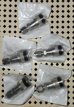 8-24 LOT OF 5 SWAGELOK SS-QC4-B-400K1 QUICK CONNECT SSQC4B400K1 BLACK KEY