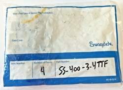 SWAGLOK SS-400-3-4TTF TUBE FITTING T ***LOTOF4***