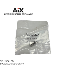 SWAGELOK SS-2-VCR-4 STAINLESS STEEL VCR FACE SEAL FITTING, 1/8