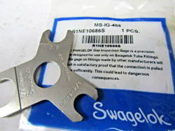 ??NEW SWAGELOK MS-IG-468 GAP INSPECTION GAGE 1/4
